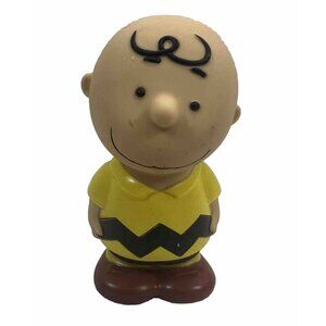 Just Play Peanuts Charlie Brown Water Squirter 4.5" Rare Bath Toy Figure